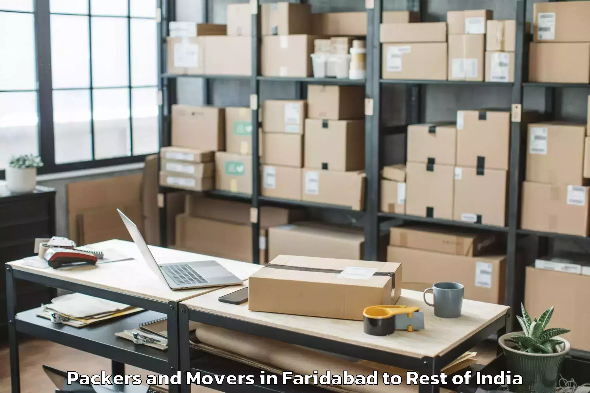 Professional Faridabad to Kalakote Packers And Movers